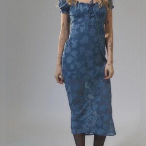 Urban Outfitters Blue Floral Dress